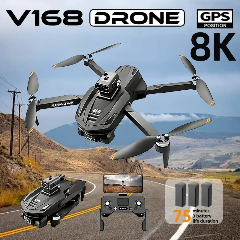 Drone Photogrammetry - Drone GPS V168 Originale con Fotocamera