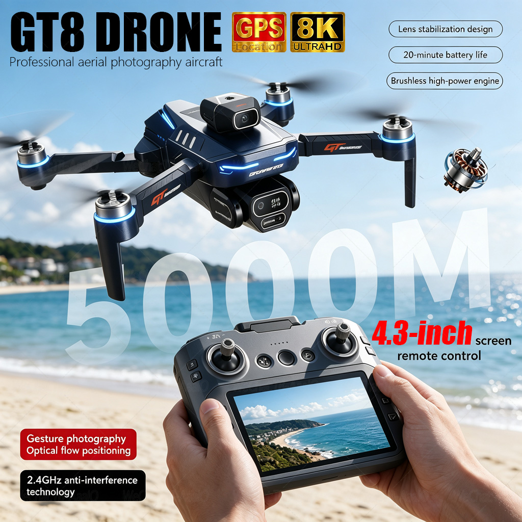 Drone Video Production - NUOVO Drone RC GT8 HD 4K